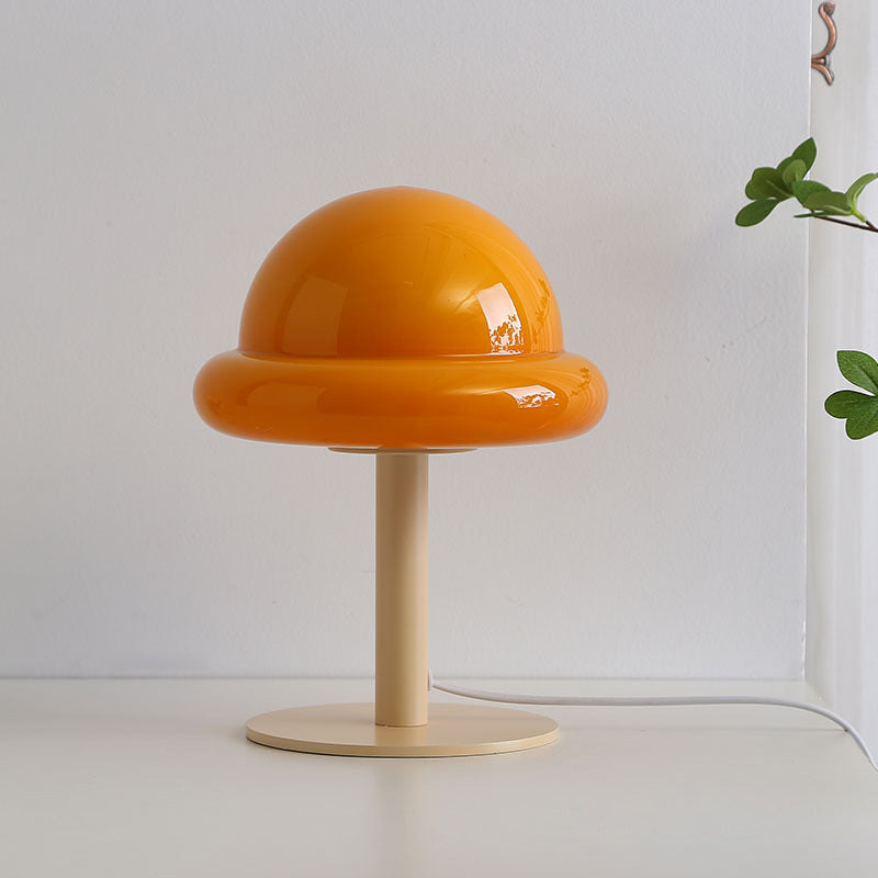Macaron Bubble Gum Glass Lamp Pumpkin + Orange Stem Lighting - Tophatter Daily Deals
