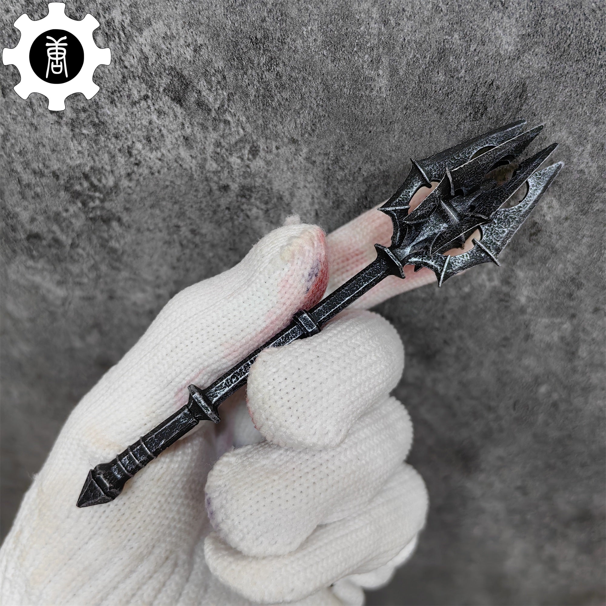 3D Printed 1: 12 Scale Mace Of Sauron Game Display Art Mace Only - Tophatter Daily Deals