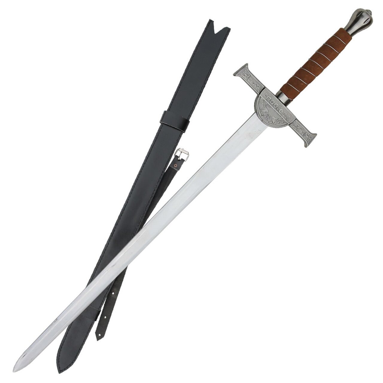 Highlander Macleod Scottish Sword Ornate Broadsword Claymore - TOPHATTER'S ARMORY DEALS Collectible Weapons - Tophatter Daily Deals