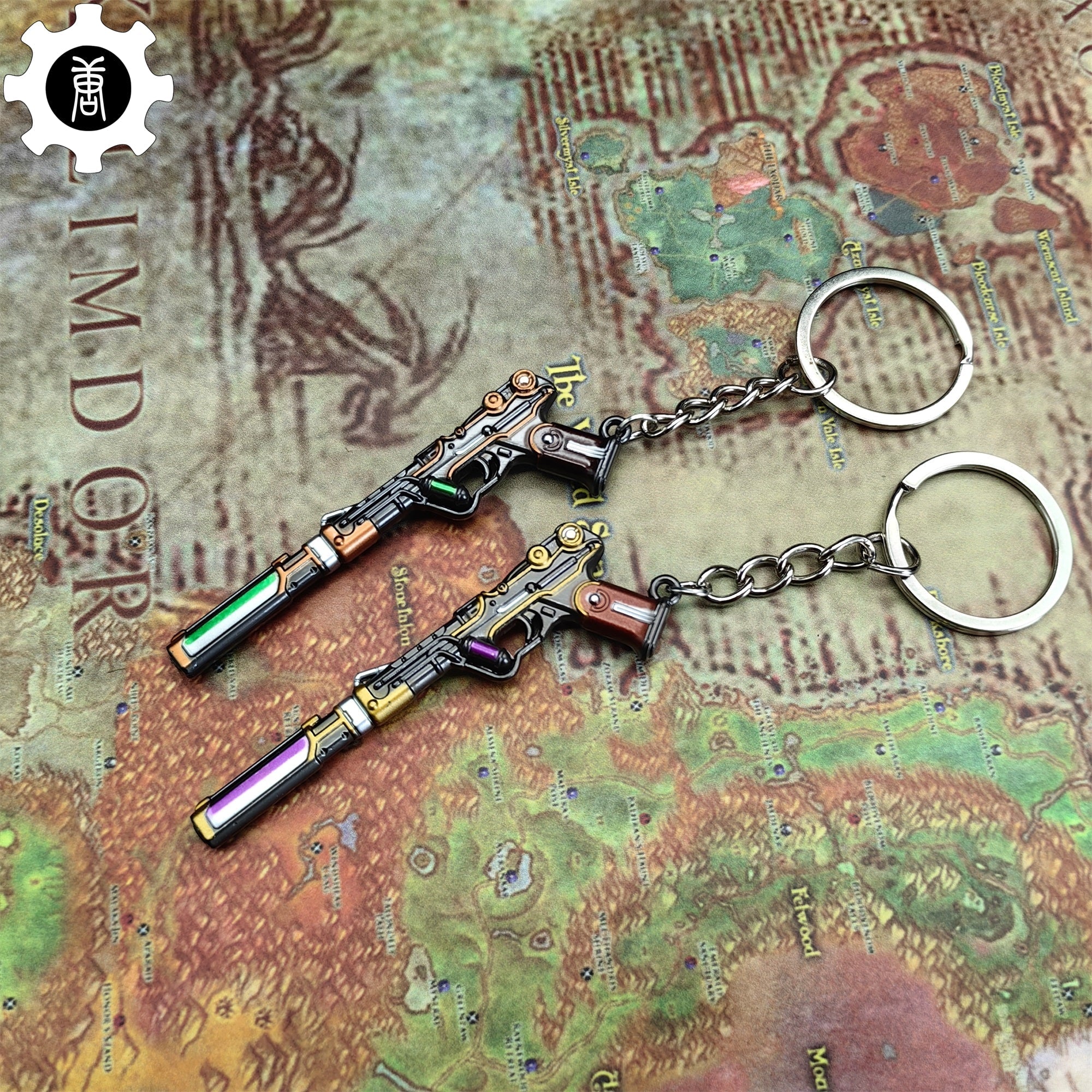 Metal Magepunk Ghost Gun Tiny KeyChain Pendant - Tophatter Daily Deals