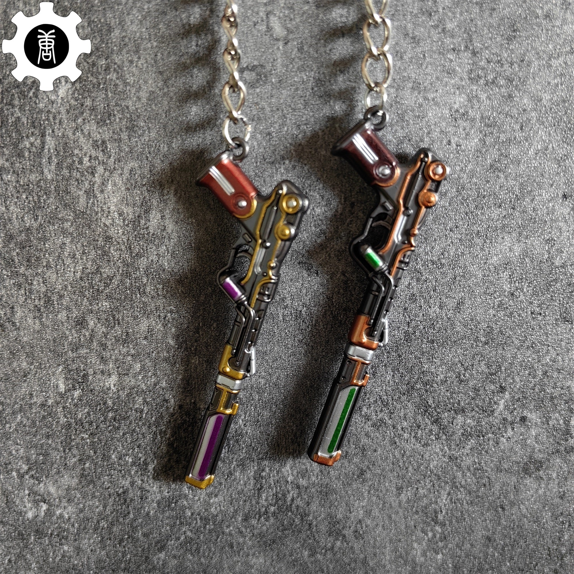 Metal Magepunk Ghost Gun Tiny KeyChain Pendant - Tophatter Daily Deals