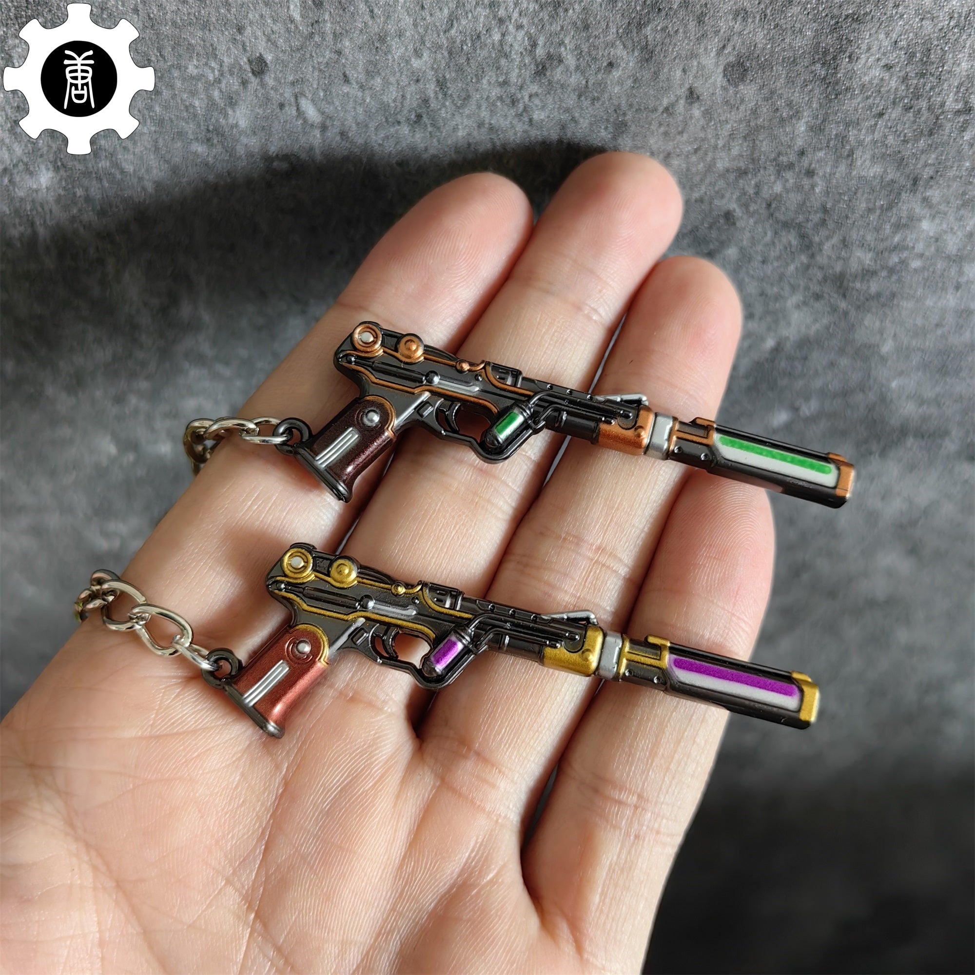 Metal Magepunk Ghost Gun Tiny KeyChain Pendant - Tophatter Daily Deals