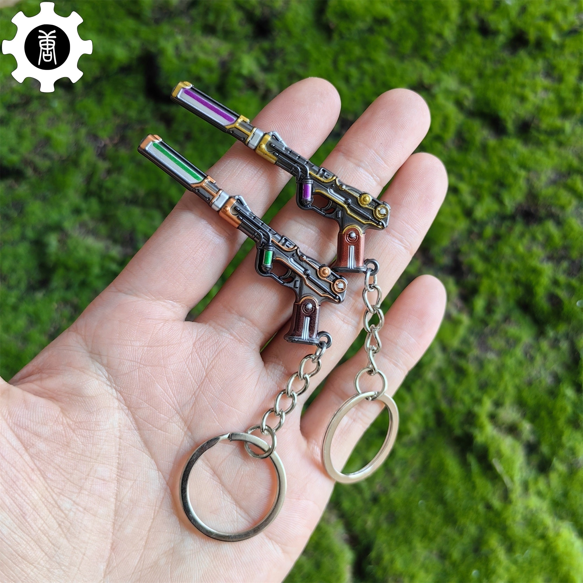 Metal Magepunk Ghost Gun Tiny KeyChain Pendant 2 In 1 Pack - Tophatter Daily Deals