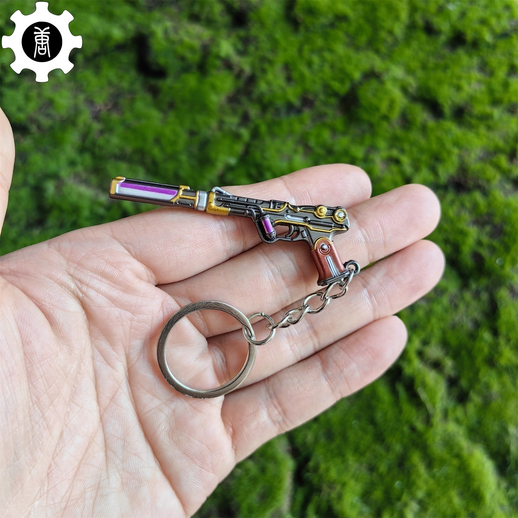 Metal Magepunk Ghost Gun Tiny KeyChain Pendant Red - Tophatter Daily Deals