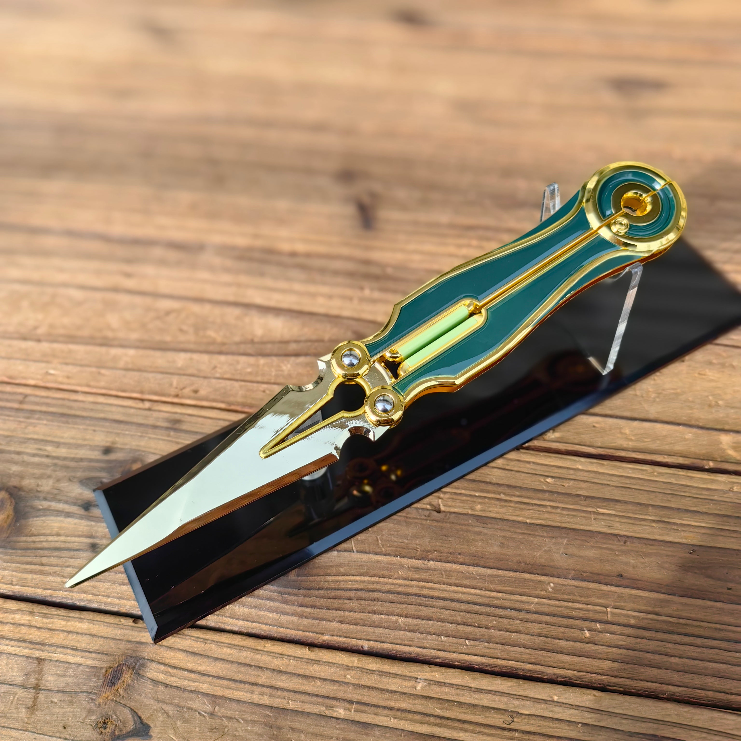 Metal Magepunk 3.0 Sparkswitch Knife Dull Blade Replica For Display - Tophatter Daily Deals