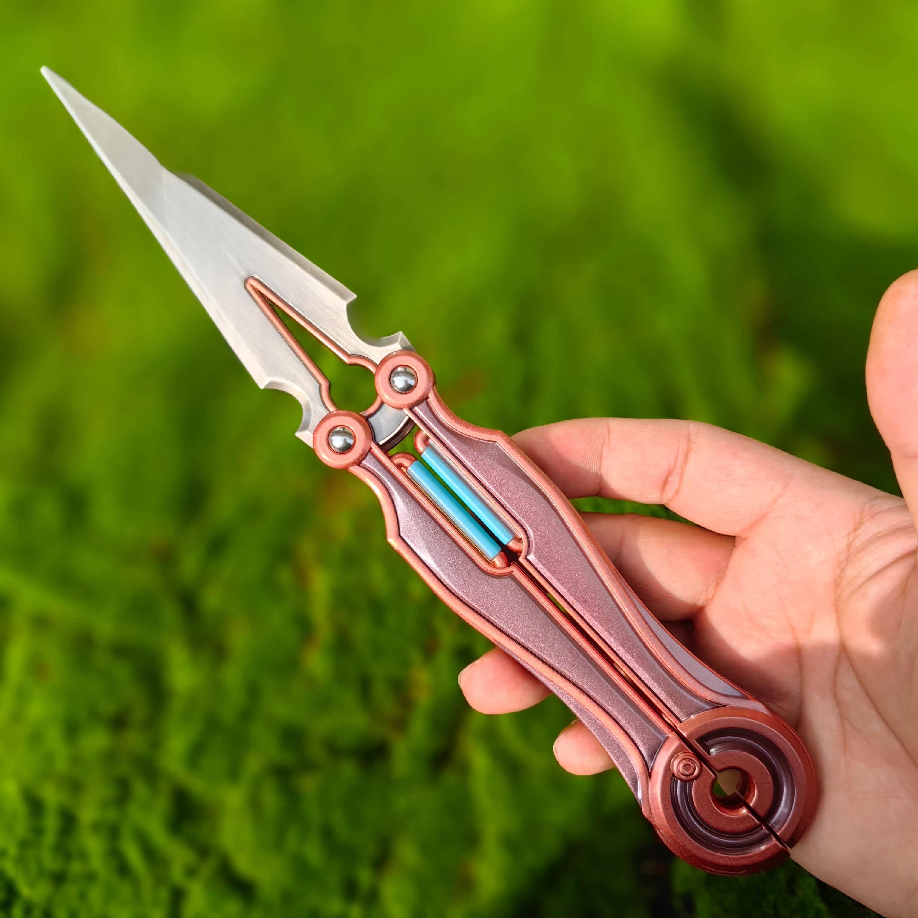 Metal Magepunk 3.0 Sparkswitch Knife Dull Blade Replica For Display - Tophatter Daily Deals