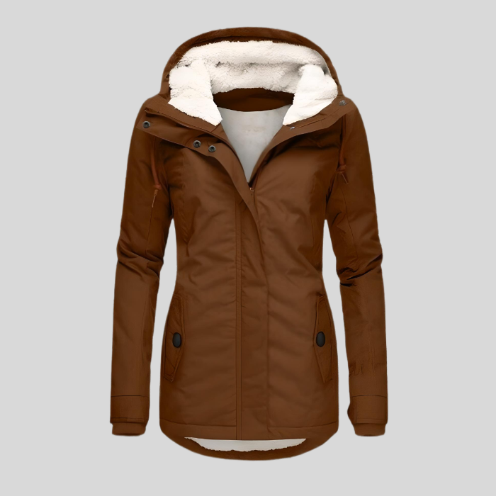 Waterproof Women's Parka - Long Hooded, Insulated Winter Khaki - Tophatter Daily Deals