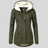 Waterproof Women's Parka - Long Hooded, Insulated Winter Green - Tophatter Daily Deals