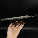Chinese Style Swords Metal Tiny Sword Replicas Magical Dragon Sword & Stand - Tophatter Daily Deals