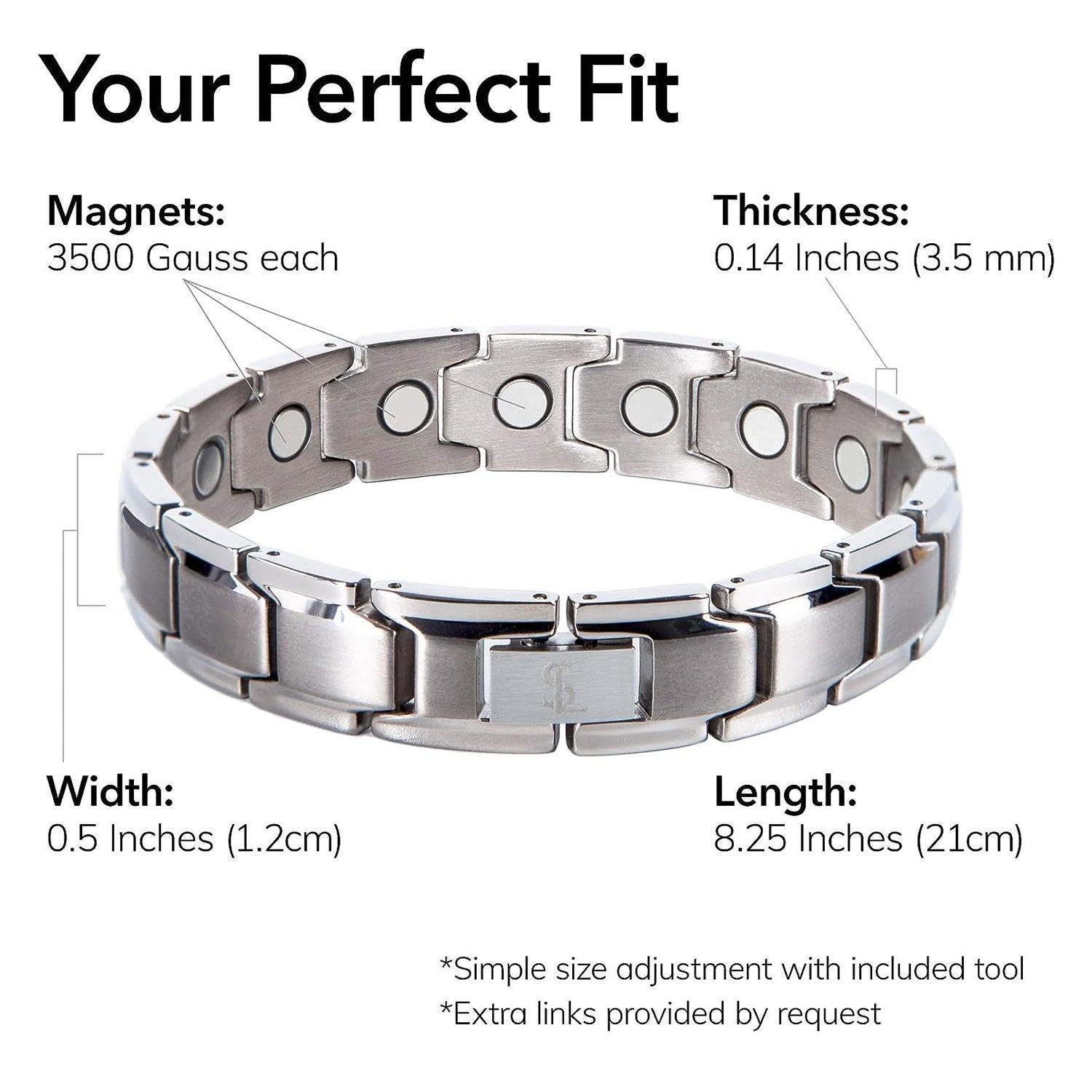Arthritis Bracelet Mens - Magnetic Bracelet Therapy Weight Loss Pain Relief Bracelet Personal Care - Tophatter Daily Deals