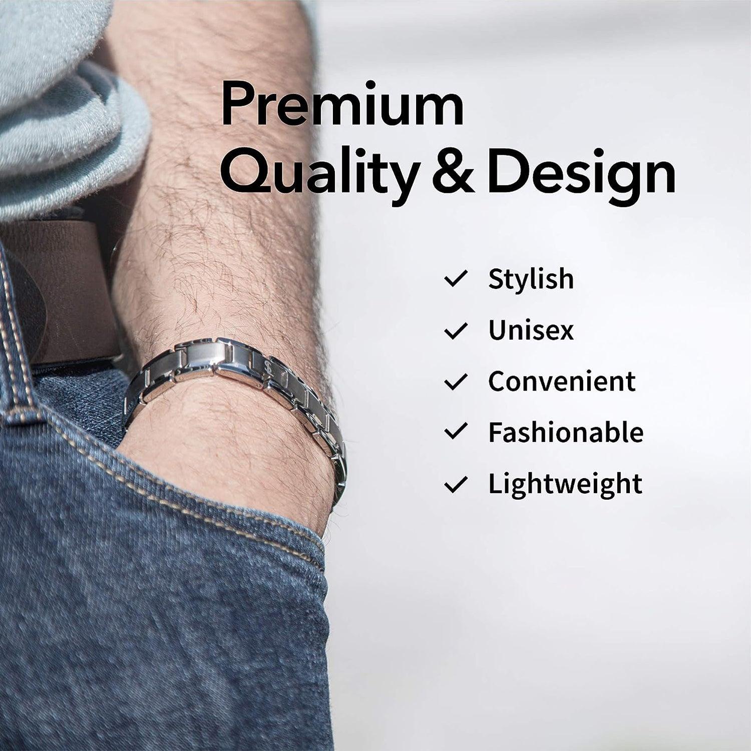 Arthritis Bracelet Mens - Magnetic Bracelet Therapy Weight Loss Pain Relief Bracelet Personal Care - Tophatter Daily Deals