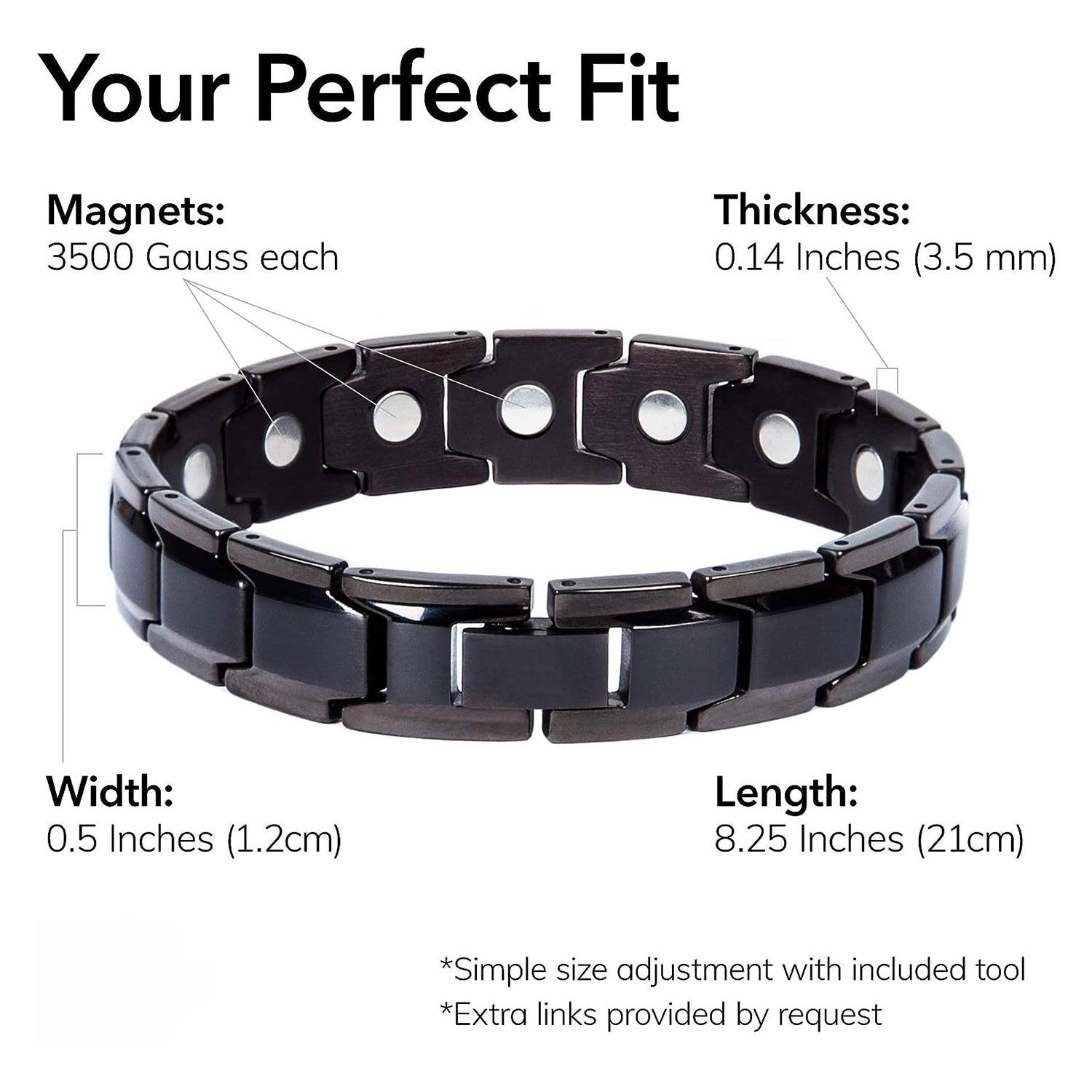 Arthritis Bracelet Mens - Magnetic Bracelet Therapy Weight Loss Pain Relief Bracelet Personal Care - Tophatter Daily Deals