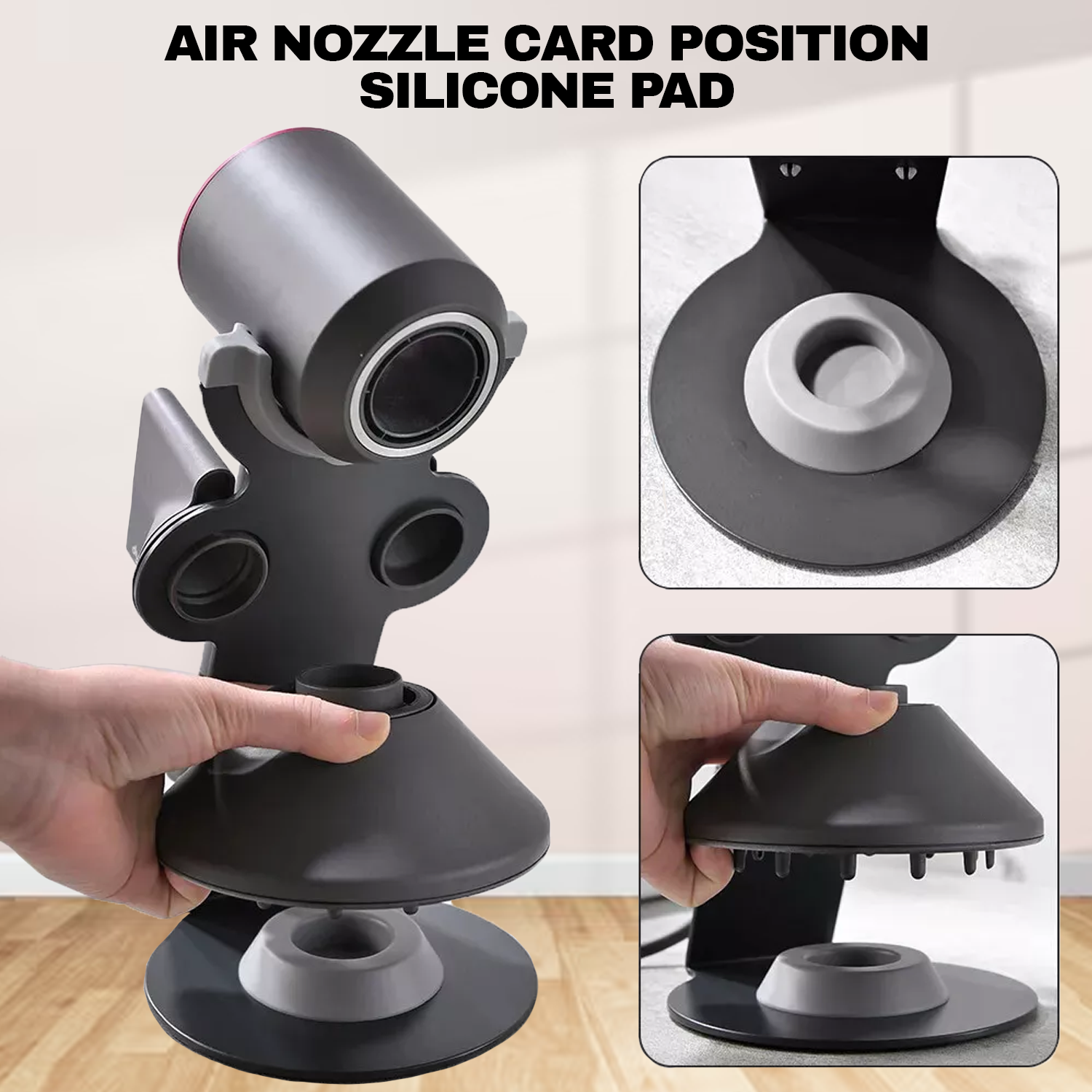 Hair Dryer Stand – Magnetic Hands-Free Holder for Easy Drying & Styling Hair Care - Tophatter Daily Deals