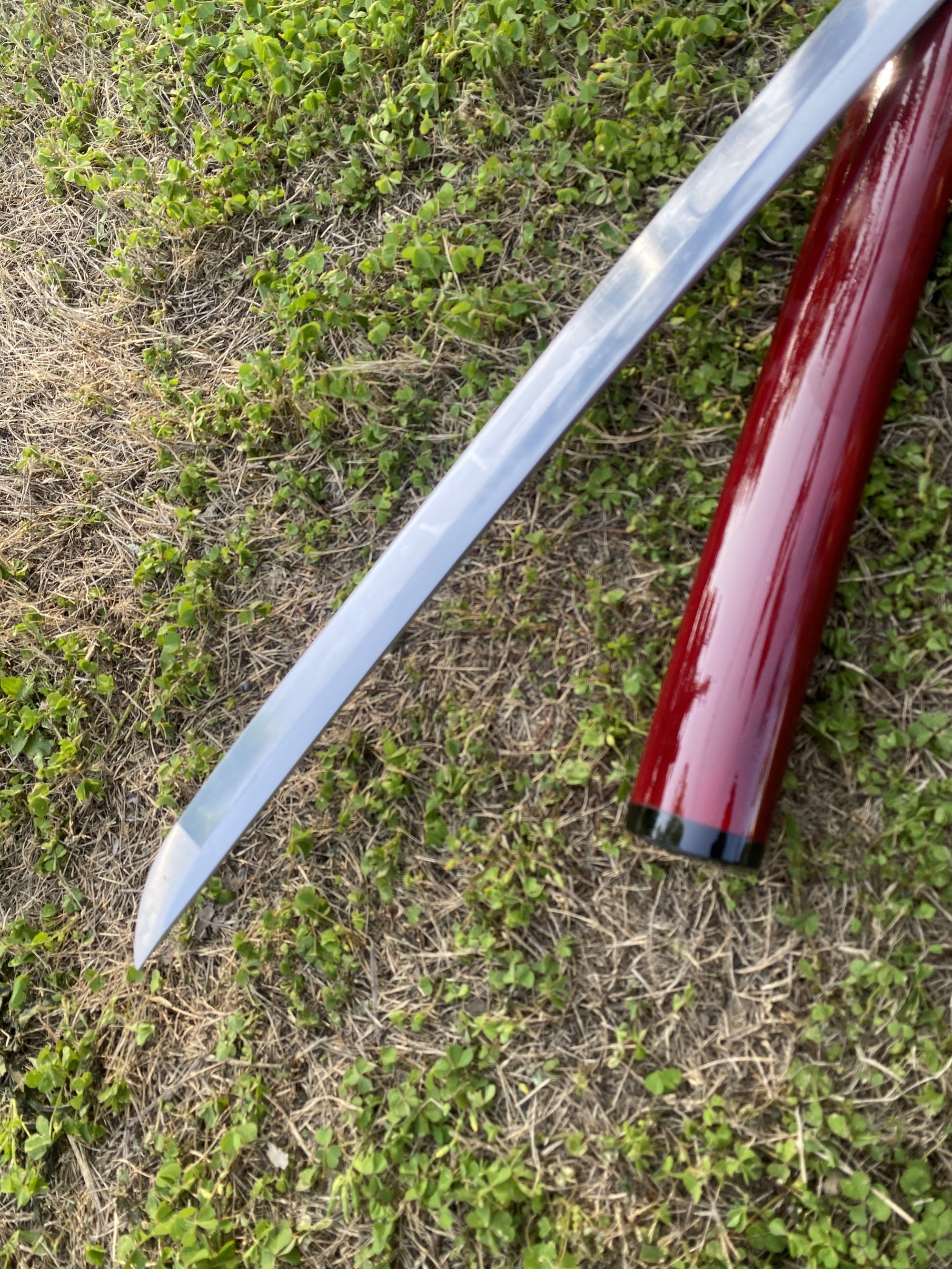 Traditional Japanese Katana Magpie Playing With Plum Blossoms - Tophatter Daily Deals