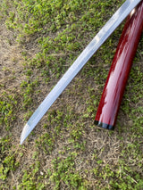 Traditional Japanese Katana Magpie Playing With Plum Blossoms - Tophatter Daily Deals