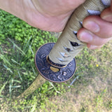 Traditional Japanese Katana Magpie Playing With Plum Blossoms - Tophatter Daily Deals