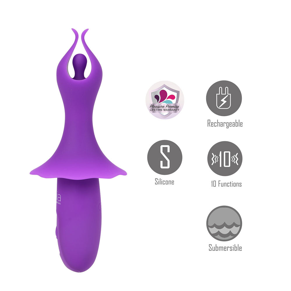 Maia Sienna 15.2 cm Fluttering Bullet Vibrator > Vibrators > Mini Vibrators - Tophatter Daily Deals