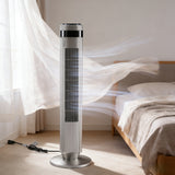 Bladeless Tower Fan - 5 Speeds, 64° Oscillating, Remote & Timer Household Appliances - Tophatter Daily Deals