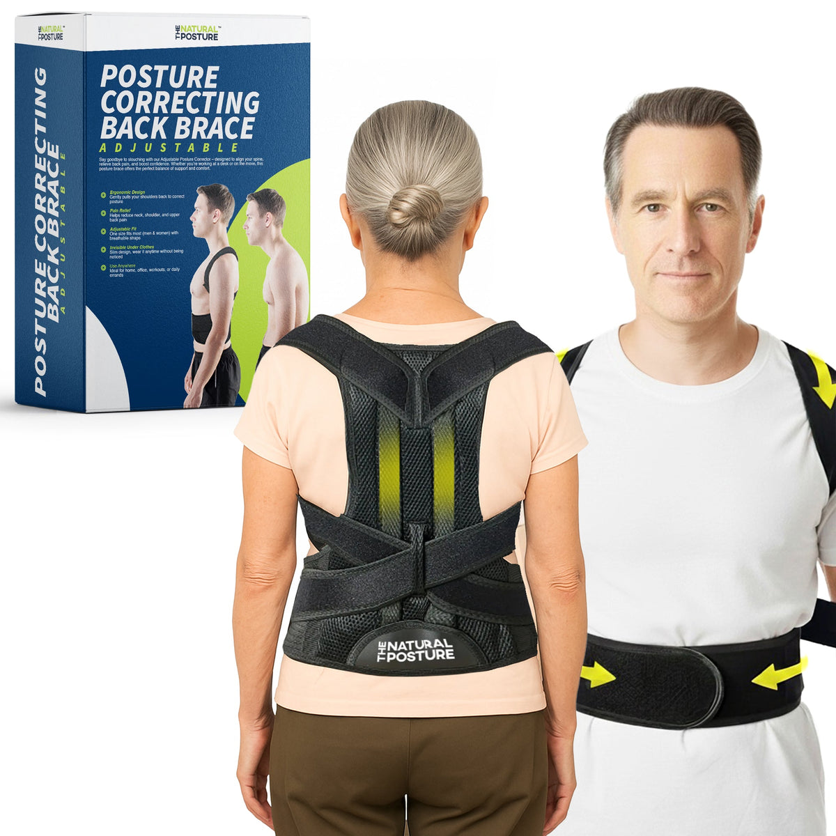 Complete Back Care Support Brace for Posture Correction Health & Wellness - Tophatter Daily Deals
