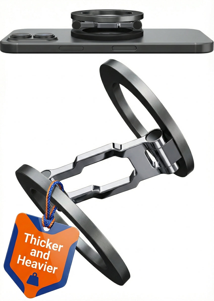 Thick Dual Magnetic Phone Grip & Desk Stand for MagSafe & Android | BLAUBECK Phone Mounts & Holders - Tophatter Daily Deals