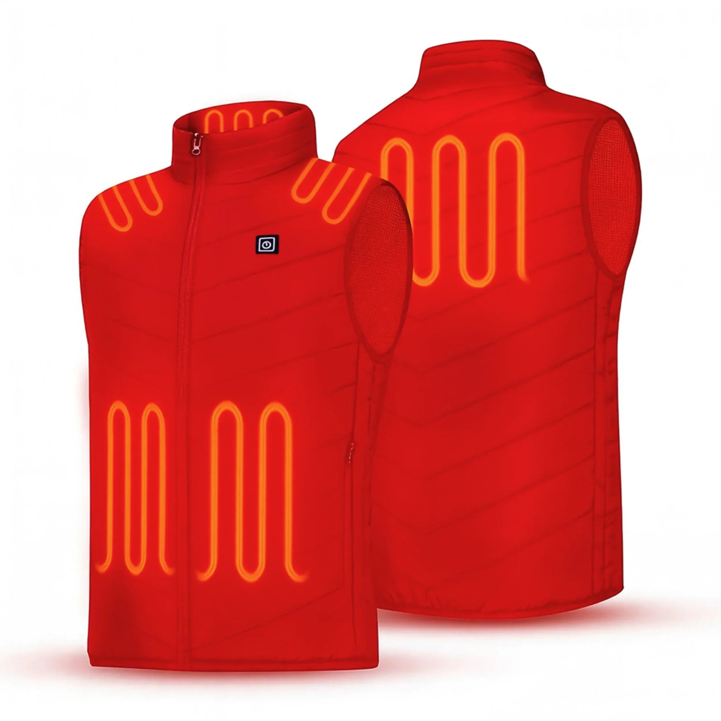 Heated Vest Nine Zone Lightweight Outdoor Fall 2025 Warmth Red - Tophatter Daily Deals