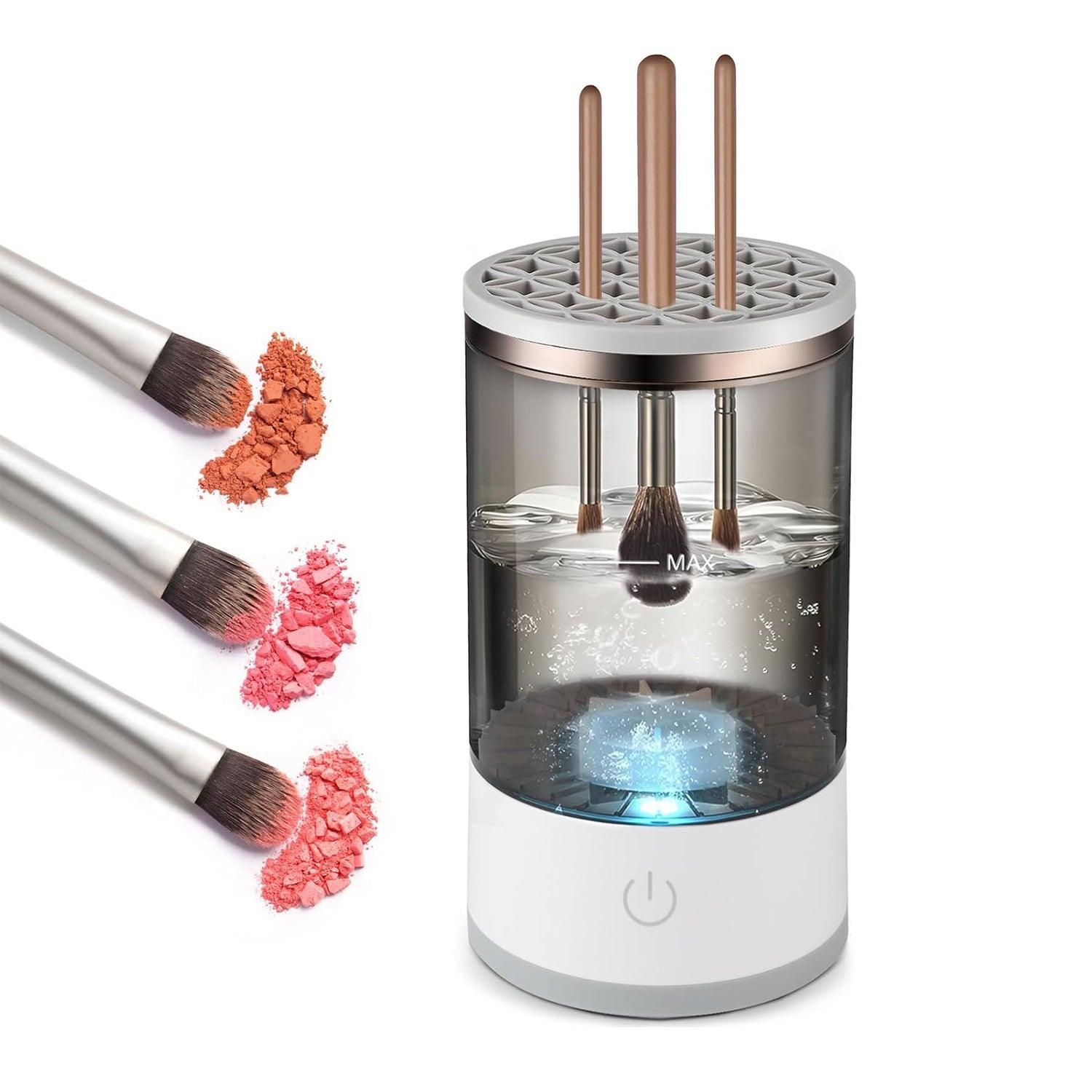 Makeup Brush Cleaner Machine - Automatic Fast Electric Brush Cleaning Holder Dryer Health & Beauty - Tophatter Daily Deals