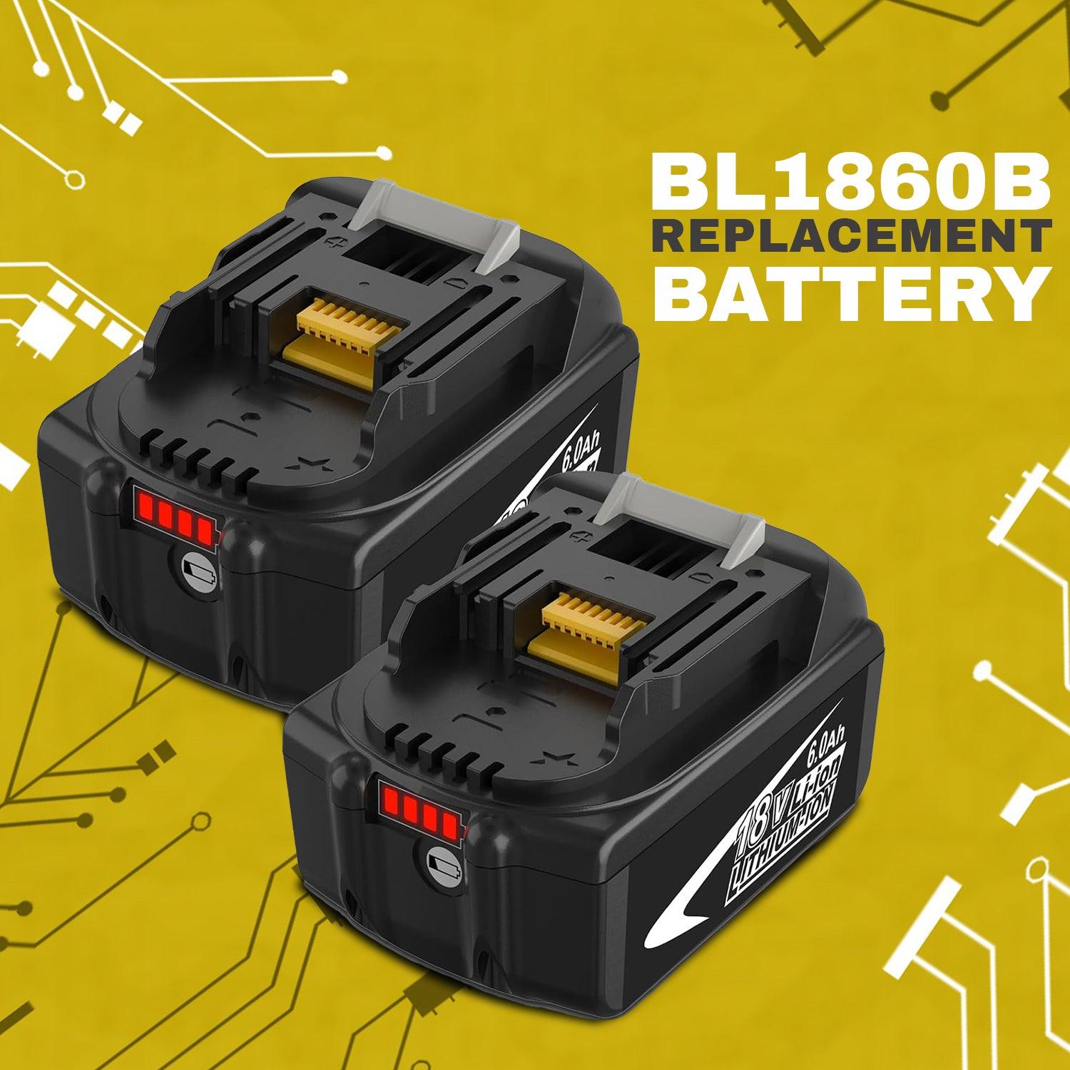 Makita 18v Battery - 2X Genuine Makita BL1850 18V 5.0Ah Li-Ion LXT Battery 5AH Star Battery BL1850B Personal Care - Tophatter Daily Deals