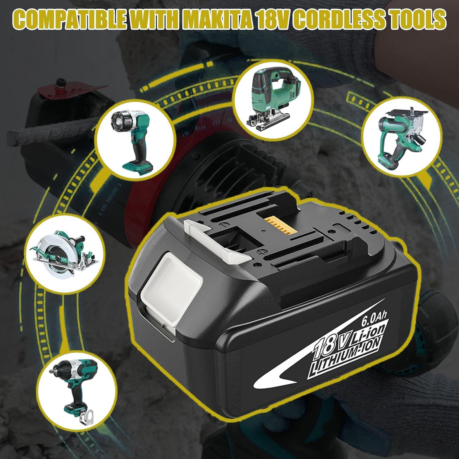 Makita 18v Battery - 2X Genuine Makita BL1850 18V 5.0Ah Li-Ion LXT Battery 5AH Star Battery BL1850B Personal Care - Tophatter Daily Deals