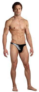 Male Power Classic Thong for Men in Wet Look Faux Leather > Clothes > Mens G-Strings - Tophatter Daily Deals