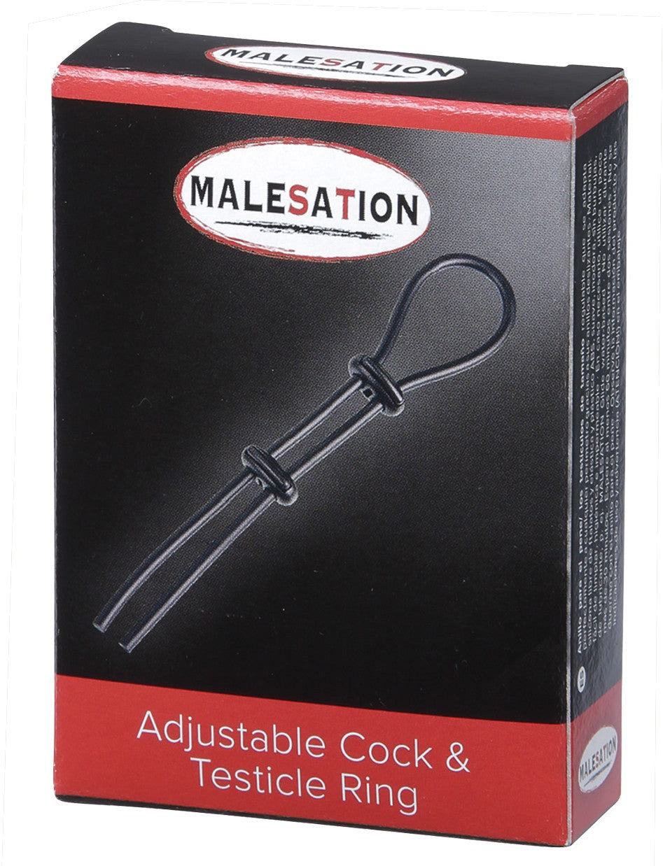 Malesation Adjustable Cock And Testicle Ring – Customizable Fit And Firm Support > Cock Ring > Adjustable - Tophatter Daily Deals