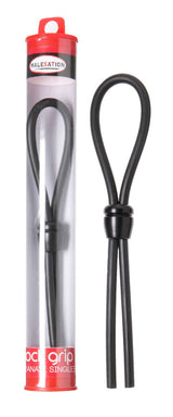 Malesation Cock-Grip Single Black – Adjustable Firmness and Durable Control > Cock Ring > Adjustable - Tophatter Daily Deals