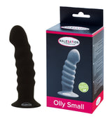 Malesation Olly Dildo Small Black Silicone 13.6 cm with Suction Cup and Storage Bag > Dildos > Slim Dildos - Tophatter Daily Deals
