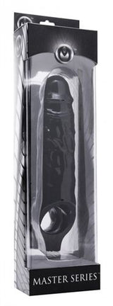 Mamba Black Penis Extender Sleeve with Sensation Nodes Ring > Sex Toys For Men > Penis Sleeves - Tophatter Daily Deals