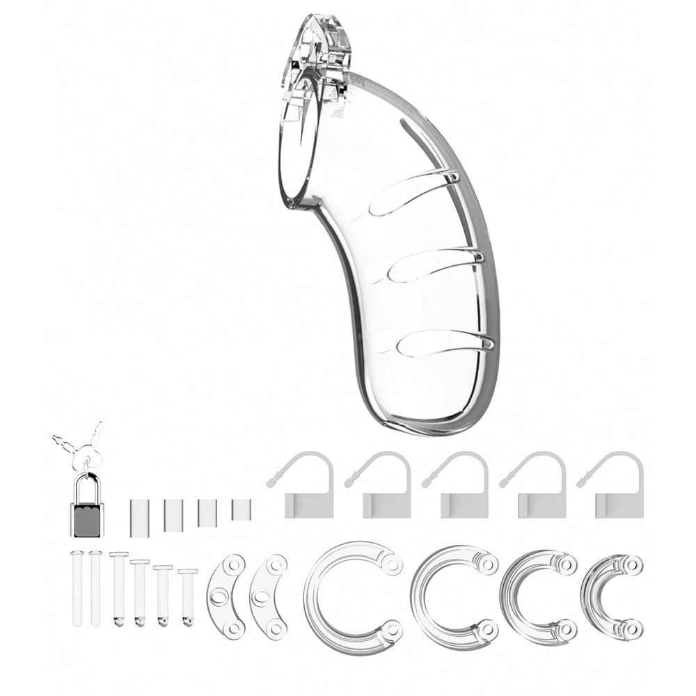 Man Cage 03 Clear 4.5 Inch – Durable Lightweight Male Chastity Cage > Bondage Gear > Male Chastity - Tophatter Daily Deals