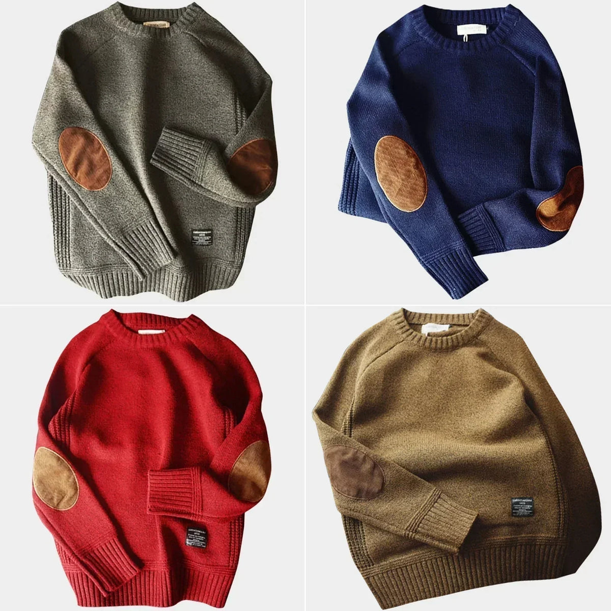 Warm Classic Men's Sweater - Crewneck, Chunky Knit Layering - Tophatter Daily Deals