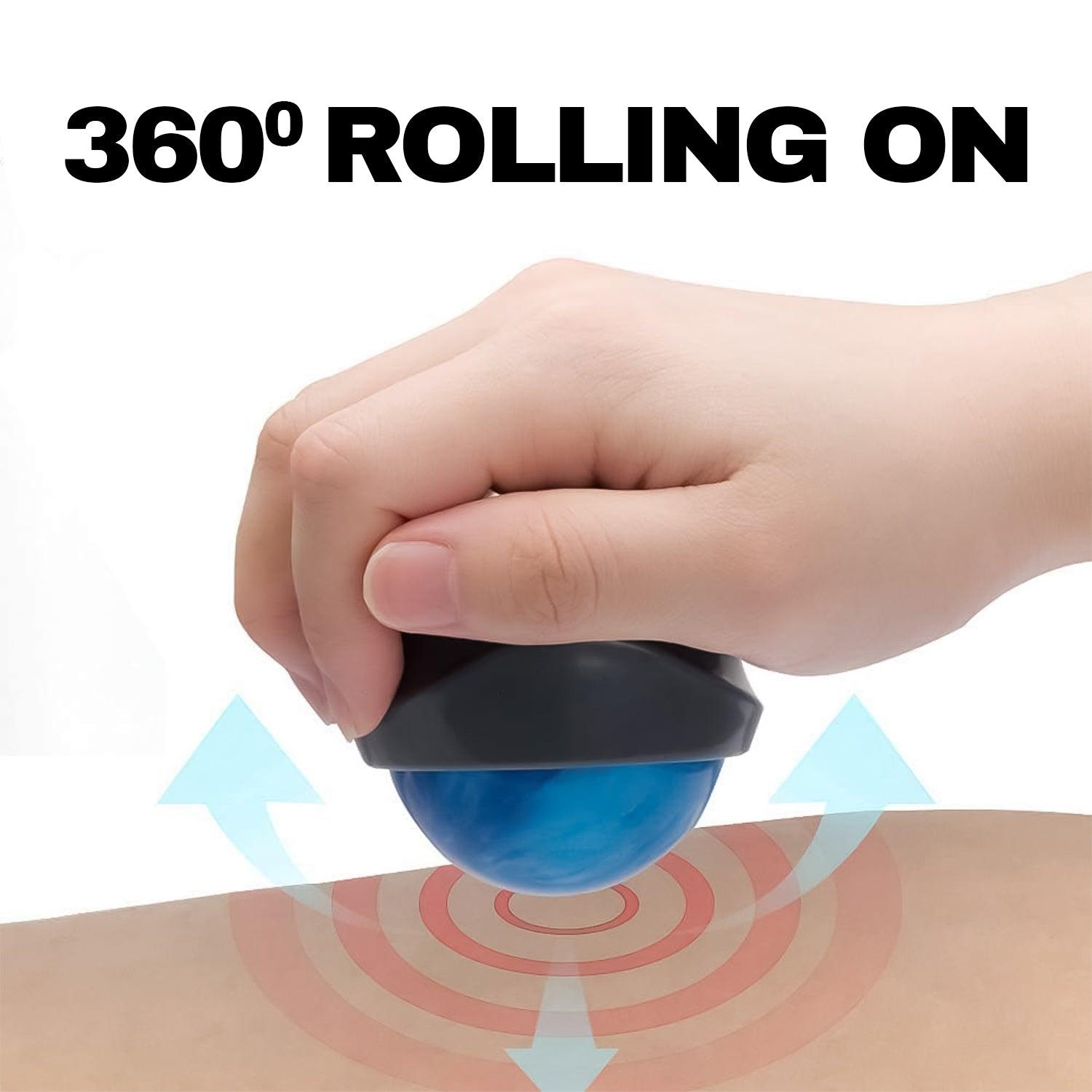 Massage Roller Ball - Self Massage Ball Reflexology Stress Relief Tension Release Relax Personal Care - Tophatter Daily Deals