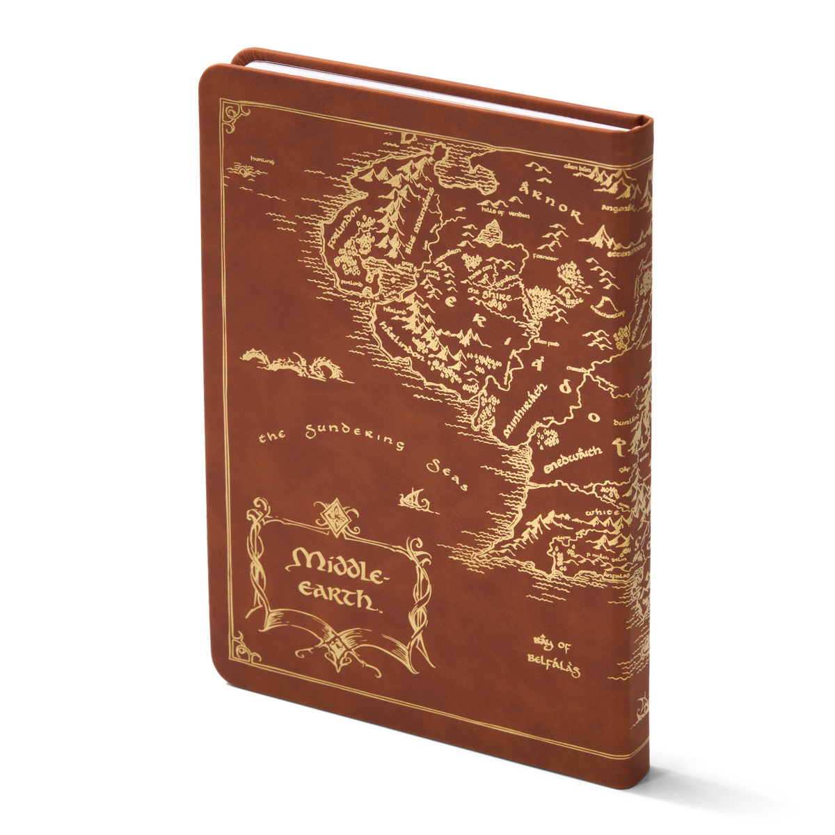 Map of Middle Earth Journal Notebook - Tophatter Daily Deals