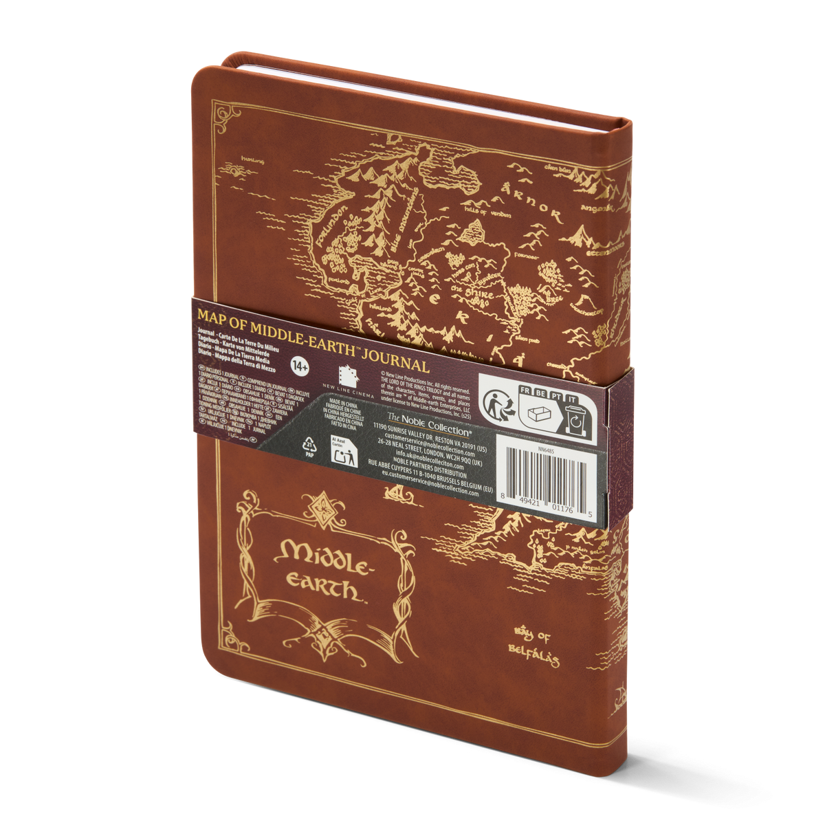 Map of Middle Earth Journal Notebook - Tophatter Daily Deals