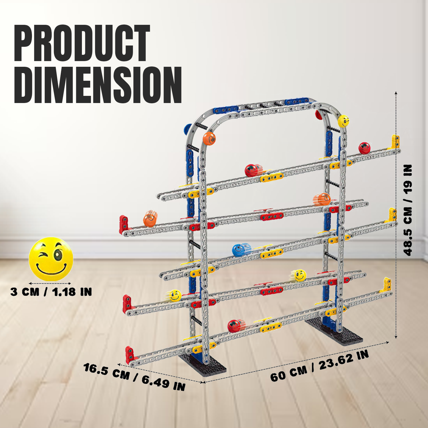 Marble Run Race Track – Kids 453 PCs Marble Run Seesaw Track Creative Building Set with Colorful Tubes Indoor Games - Tophatter Daily Deals