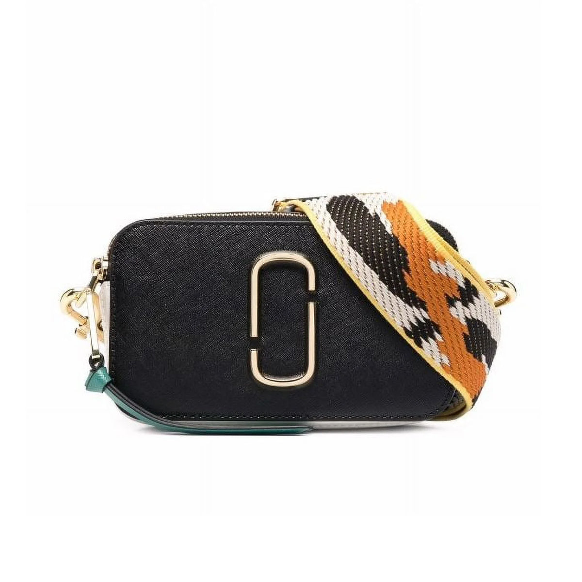 Marc Jacobs the Snapshot Cross Body Camera-Style Bag Black Honey Ginger Multi O S Handbags - Tophatter Daily Deals