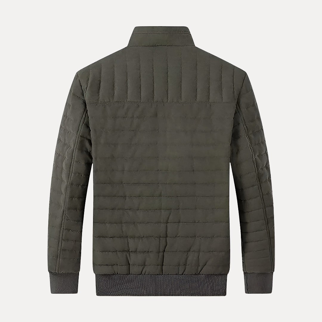 Warm Men’s Padded Jacket - Quilted Cotton, Workwear - Tophatter Daily Deals
