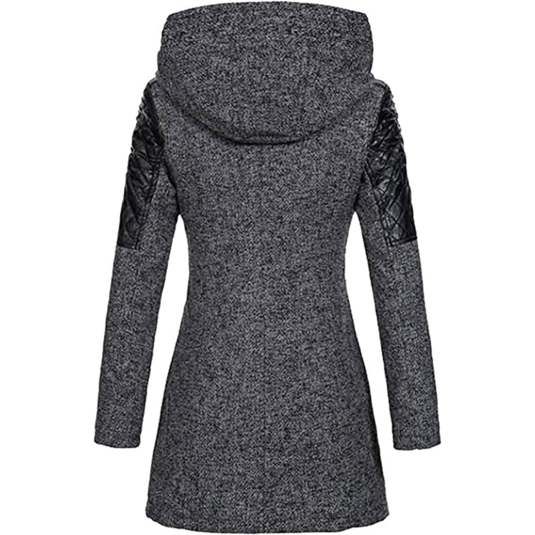 Warm Women's Winter Coat - Asymmetric Zip, Cotton Blend - Tophatter Daily Deals