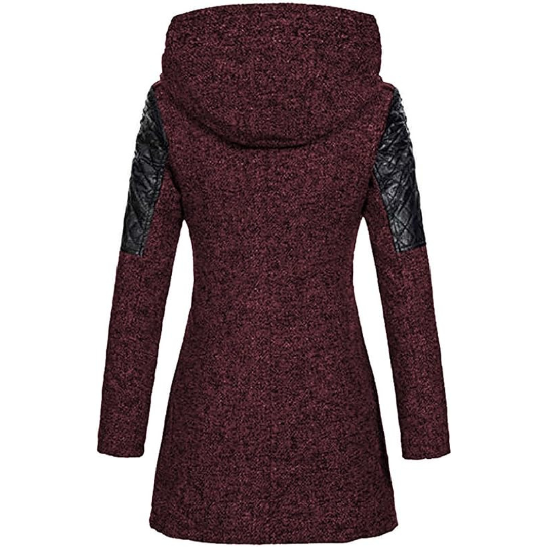 Warm Women's Winter Coat - Asymmetric Zip, Cotton Blend - Tophatter Daily Deals