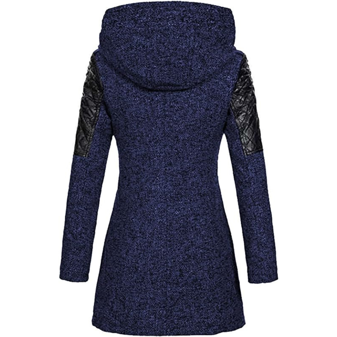 Warm Women's Winter Coat - Asymmetric Zip, Cotton Blend - Tophatter Daily Deals