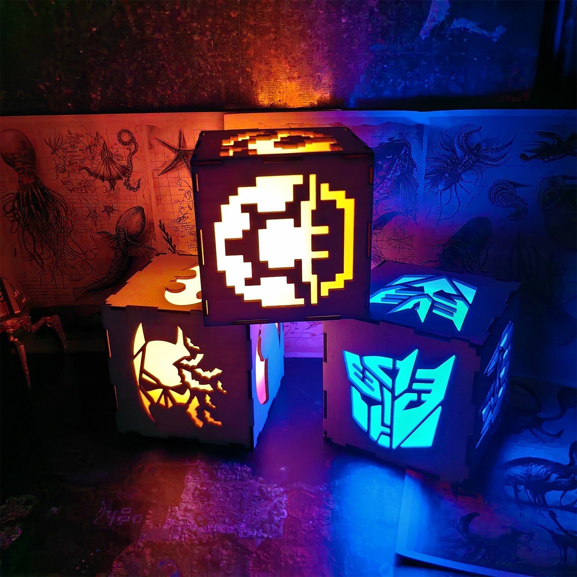 Classical Game Fire Flower Inspired Night Light Room Decor - Tophatter Daily Deals