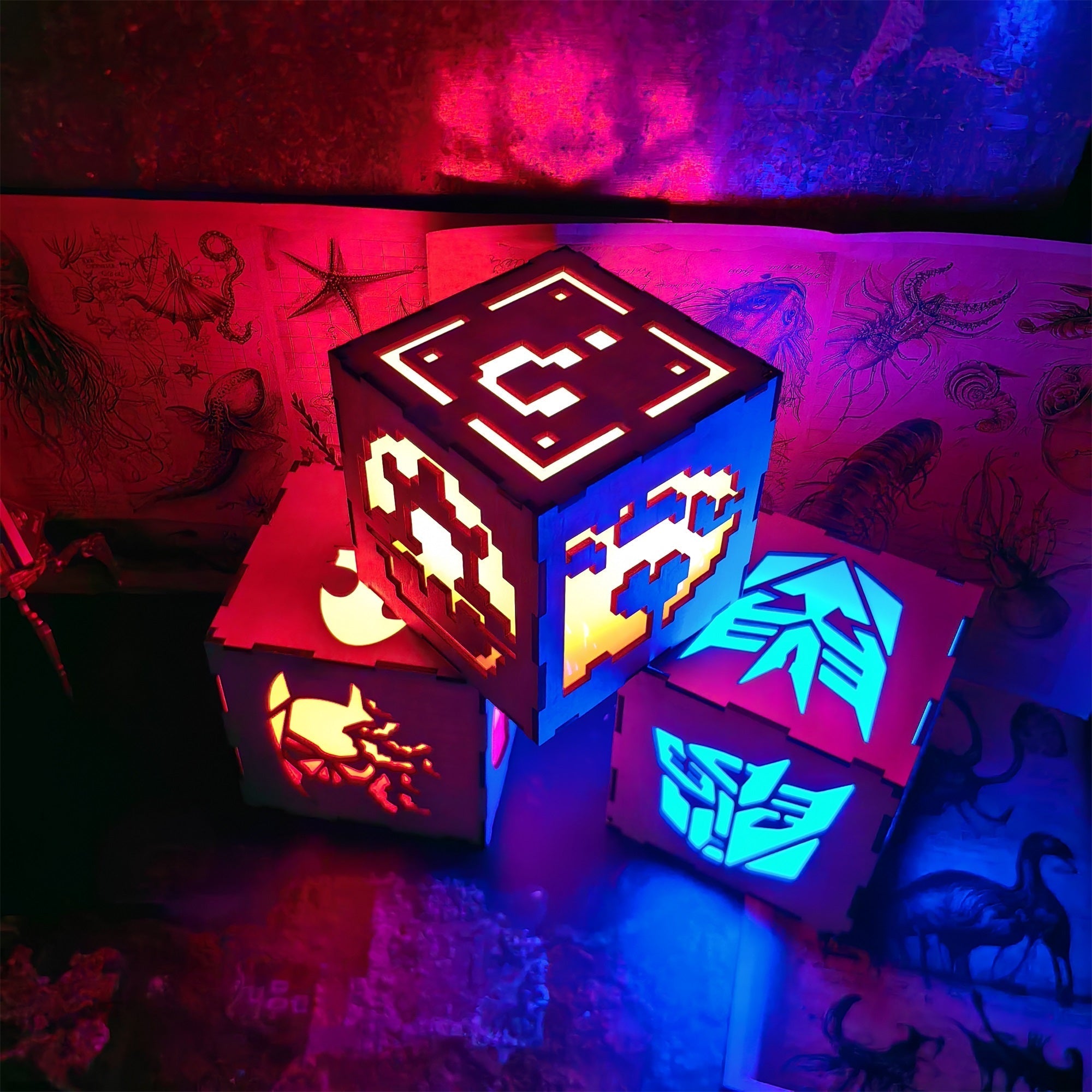 Classical Game Fire Flower Inspired Night Light Room Decor - Tophatter Daily Deals