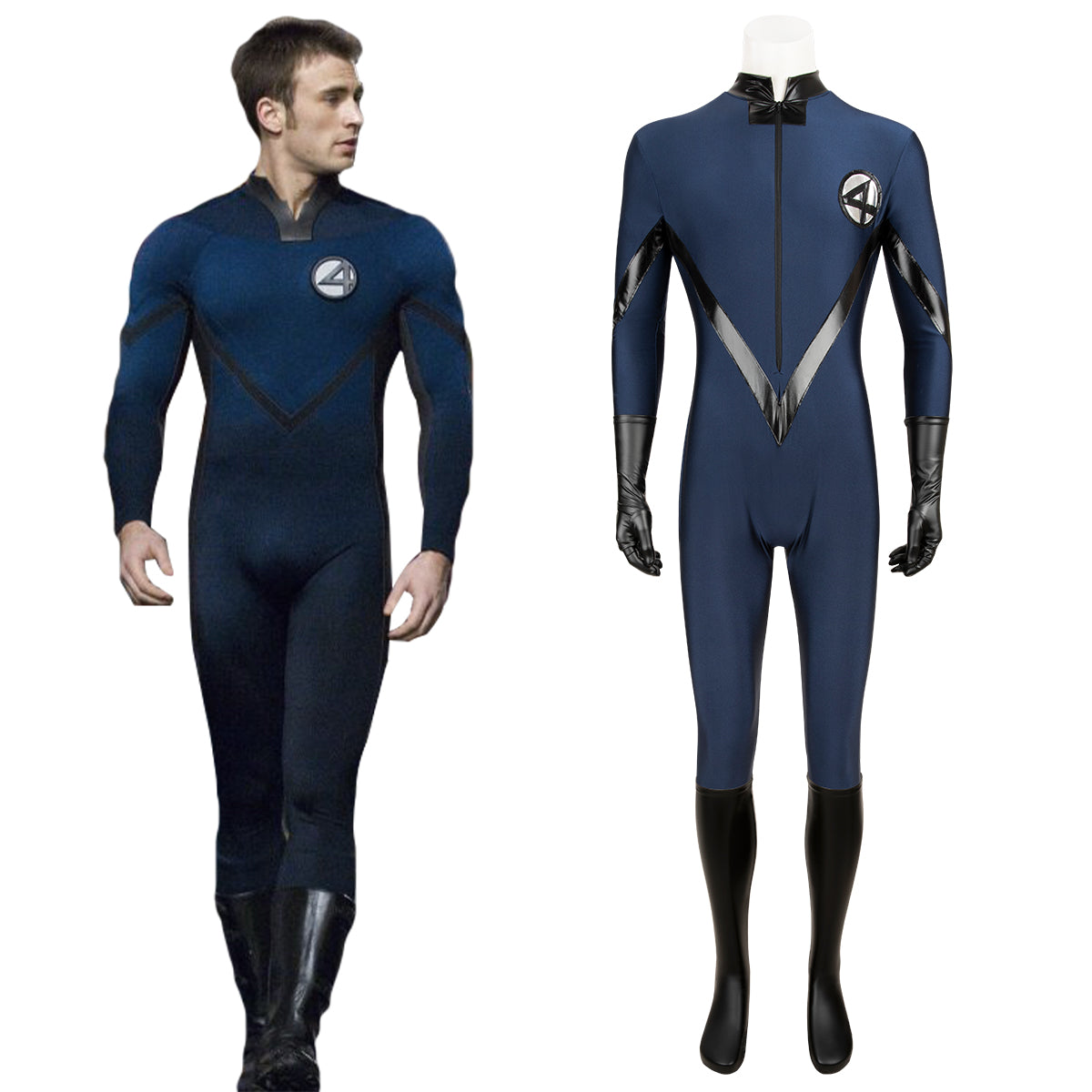 MAV Fantastic Four Fantastic Man Cosplay Costume Costume - Tophatter Daily Deals