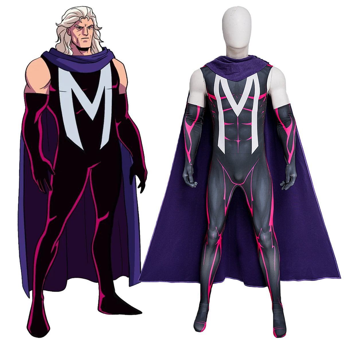 MAV Legends X-Men '97 Magneto Cosplay Costume Costume - Tophatter Daily Deals