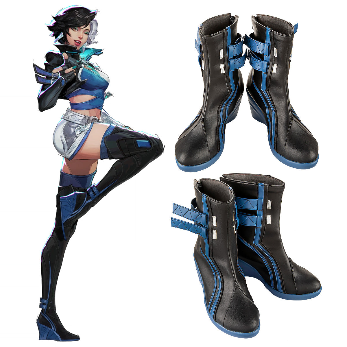 MAV Rivals Luna Snow Black Cosplay Shoes Shoes/Boots - Tophatter Daily Deals
