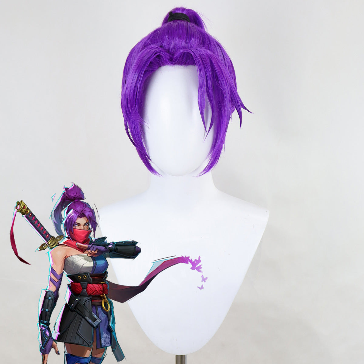 MAV Rivals Psylocke Purple B Cosplay Wig Wig - Tophatter Daily Deals